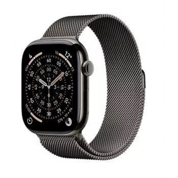 Apple Watch Series 11 GPS + Cellular 46mm Slate Titanium Case ar Slate Milanese cilpu M/L