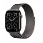 Apple Watch Series 11 GPS + Cellular 46mm Slate Titanium Case ar Slate Milanese cilpu M/L