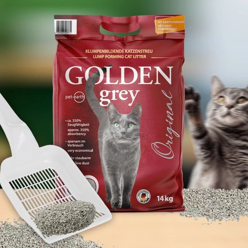 GOLDEN pelēka Oriģināls - bentonīta pakaiši - 7kg