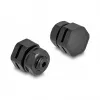 DeLOCK Ventilation Plug M6 Melns 2 pcs Polyamide
