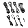 CableMod C-Series PRO ModMesh 12VHPWR kabeļu komplekts Corsair RM, RMi, RMx (Melns Label) - melns/baltss