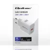 GaN lādētājs QOLTEC 51823 20W USB strāvas adapteris, 5V/20V izeja