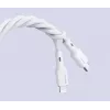 CB-SCL2 Balts silikona kabelis Lightning-USB-C USB Power Delivery USB-PD