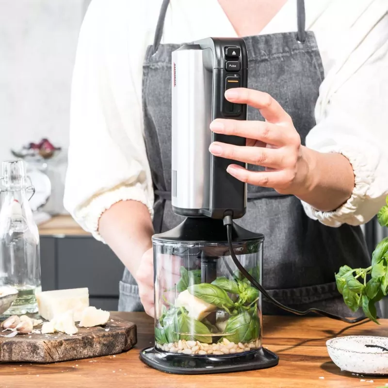 Virtuves kombains Gastroback Design Handmixer Pro melns sudrabains