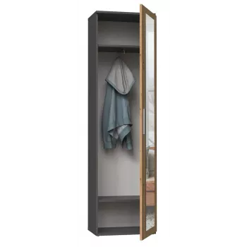 Top e shop DUO SZAFA ANT/ART KP — 1 durvis, 2 plaukti, 500×350×1800 mm