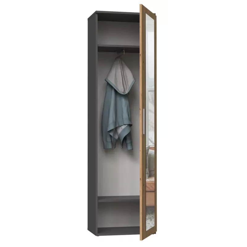 Top e shop DUO SZAFA ANT/ART KP — 1 durvis, 2 plaukti, 500×350×1800 mm
