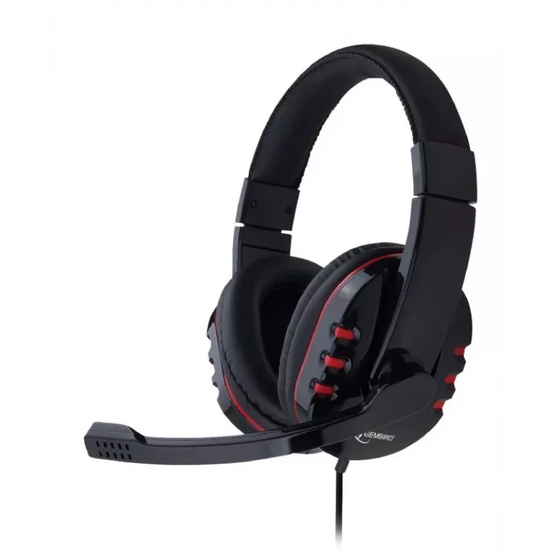 Gembird GHS-402 austiņas/headsets Vadu galvas saite Gaming Melns