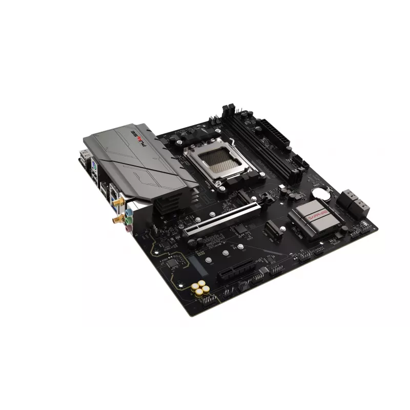 Mātesplate Sapphire PULSE A620AM (microATX) Socket AM5, AMD A620A, DDR5, 2x DIMM, 64 GB, 2x M.2, Gigabit LAN