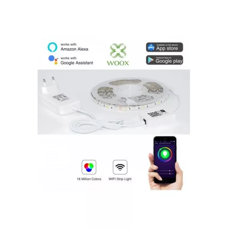 WOOX R5093 viedais apgaismojums Smart LED lentes apgaismojums Wi-Fi 24 W