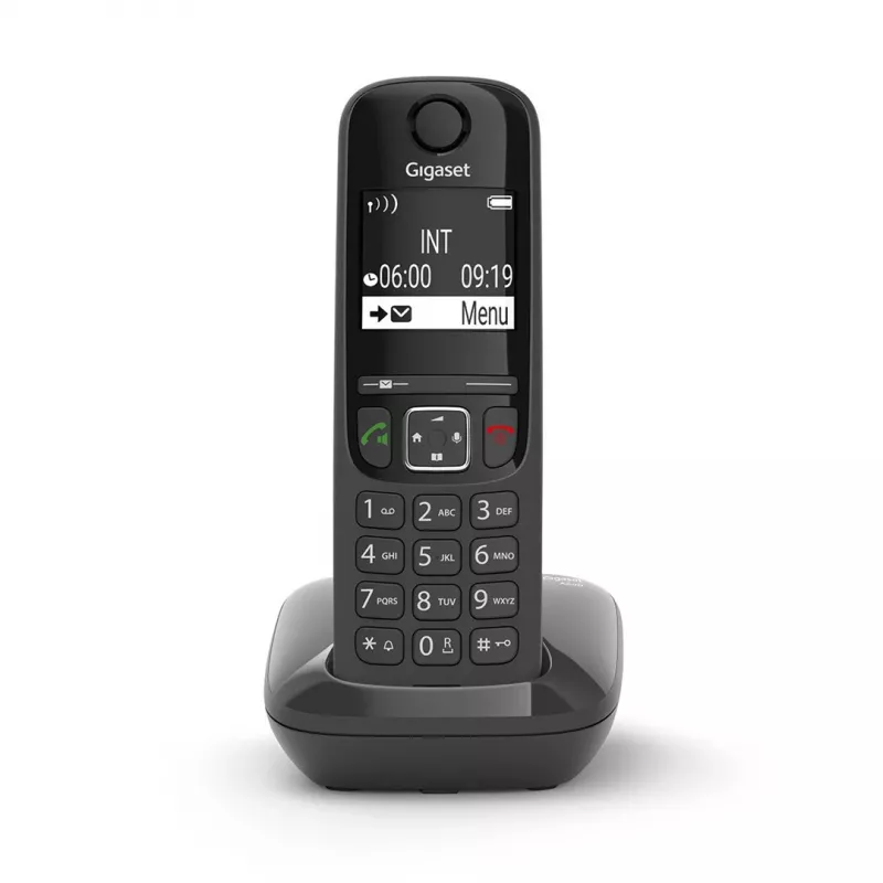 Analogais/DECT tālrunis Gigaset AS690 Zvanītāja ID Bezvadu klausule Melns