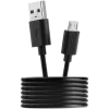 CANYON kabelis UM-1 MicroUSB 5W 1m Melns
