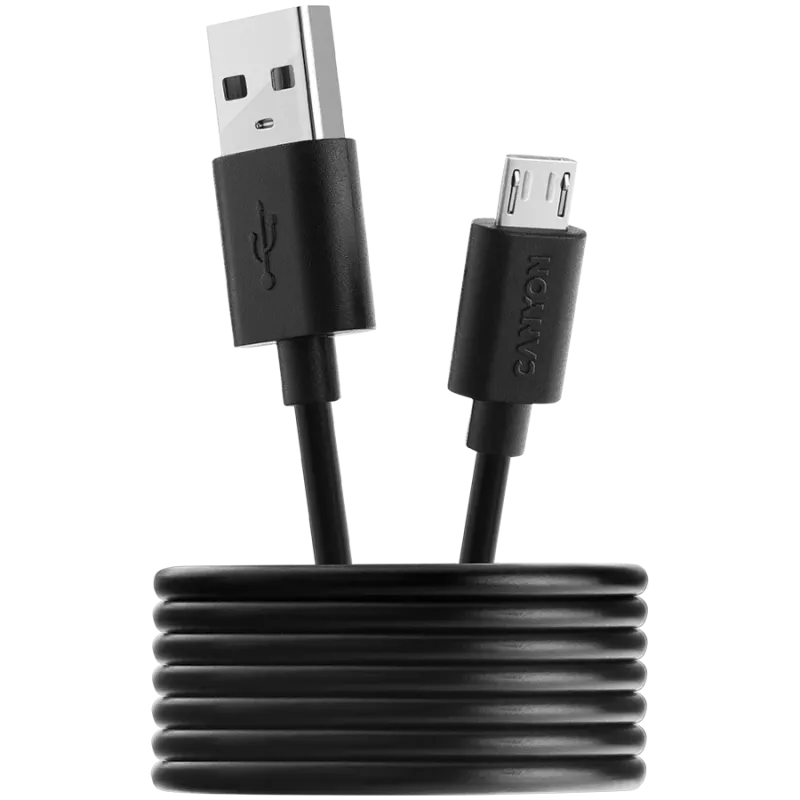 CANYON kabelis UM-1 MicroUSB 5W 1m Melns