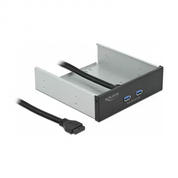 Priekšējais panelis DeLOCK 5,25 collas 2 x USB 5 Gbps Type-A pieslēgvietas