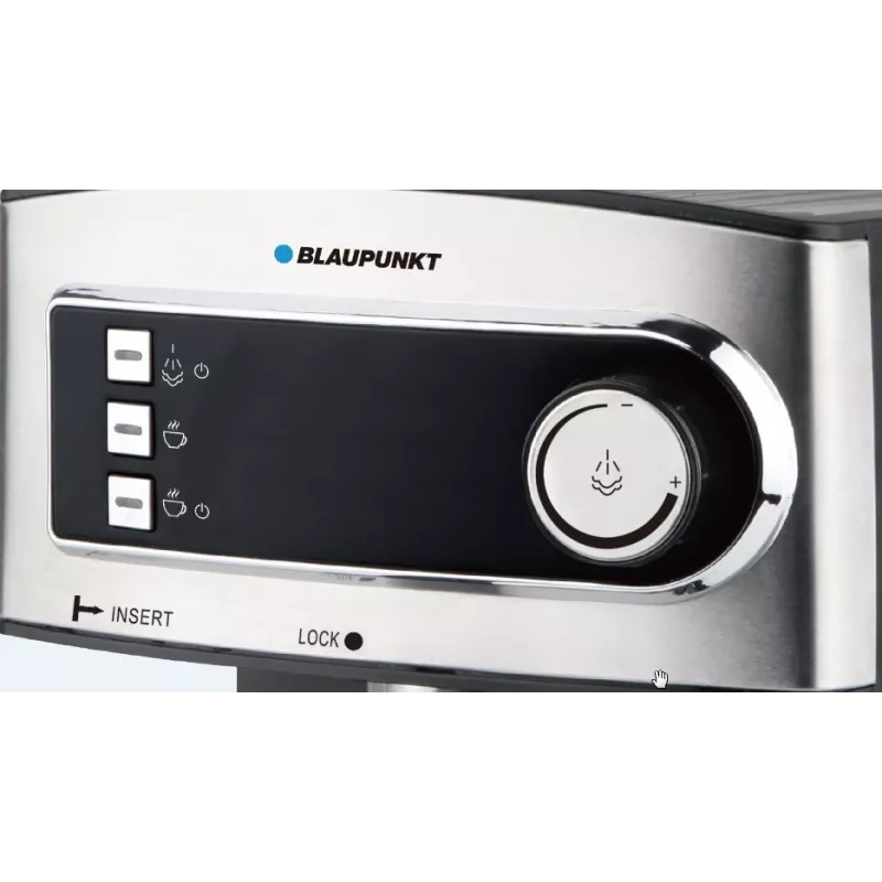Blaupunkt CMP301 espresso aparāts, 15 bar, 1,6 l, sudraba/melns