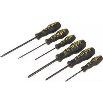 ESD instruments c.k tools T4741 — antistatisks rokas instruments, melns/dzeltens