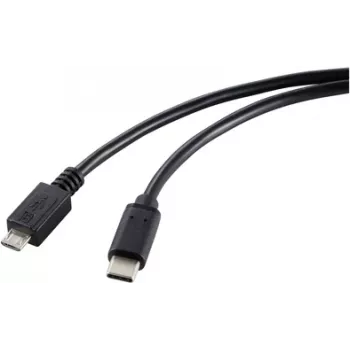 Renkforce RF-5720396 USB kabelis, melns