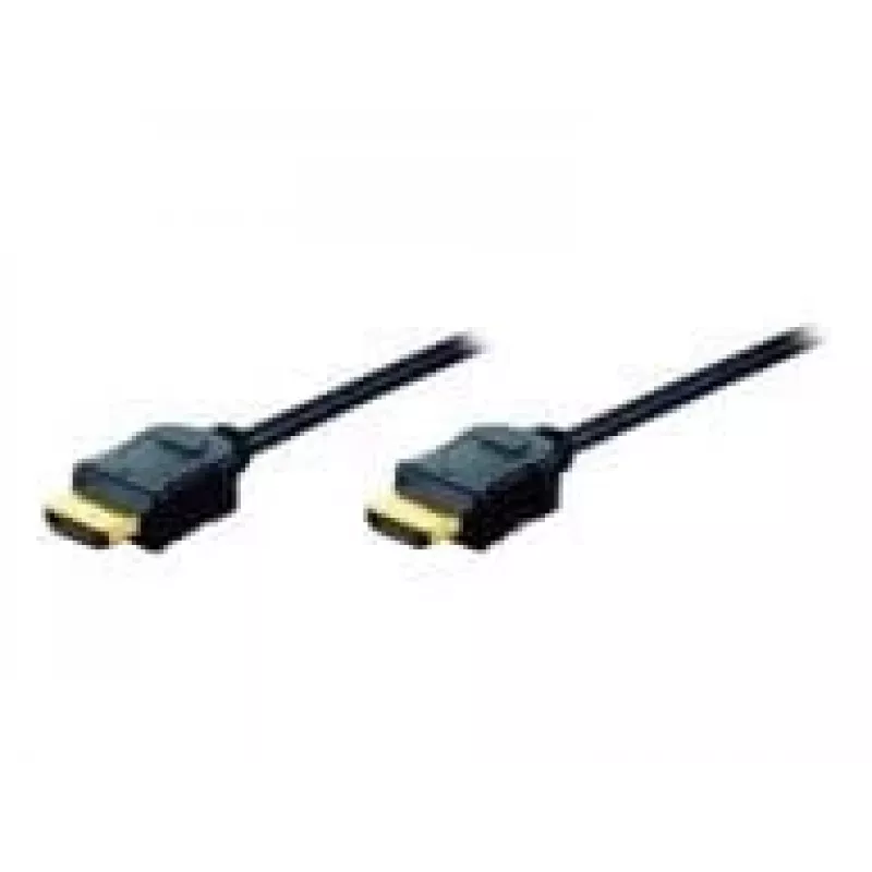 Assmann HDMI ātrgaitas savienojuma kabelis. A tipa vīriešu/vīriešu savienotāji. 10,0 m. ar Ethernet. bijušais HDMI 1.4. UL. melns. zelta (AK-330107-100-S)