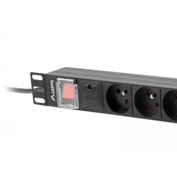 Jaudas sadales bloks Lanberg PDU-08E-0200-BK