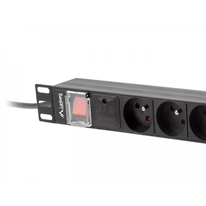 Jaudas sadales bloks Lanberg PDU-08E-0200-BK