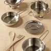 MPP PLF Nerūsējošā tērauda podu un pannu rotaļlietu komplekts GML