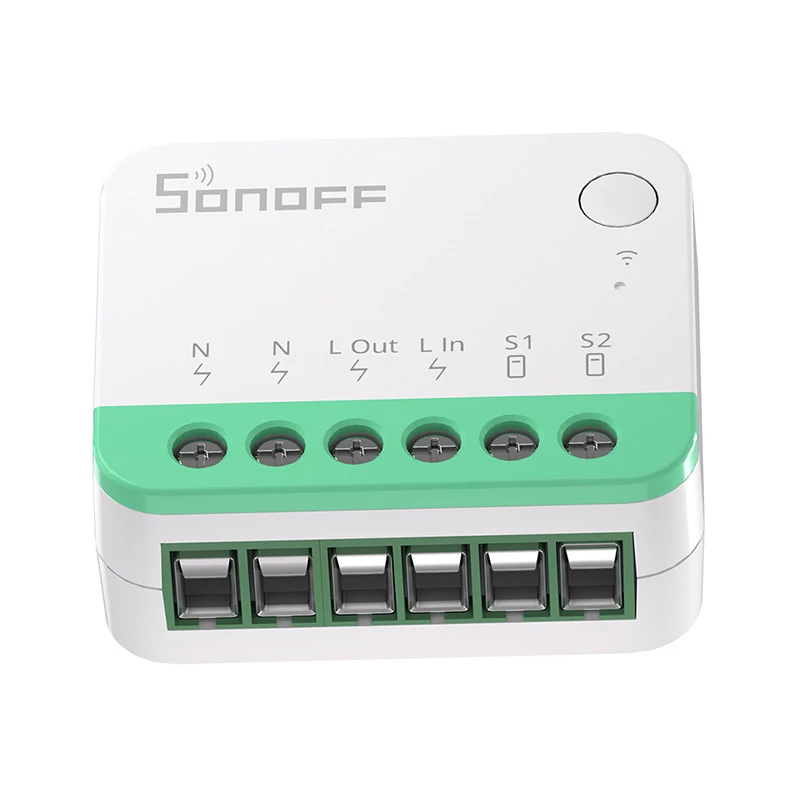 Sonoff MINIR4M Matter viedais Wi-Fi mini slēdzis (HomeKit, SmartThings, Home Assistant).