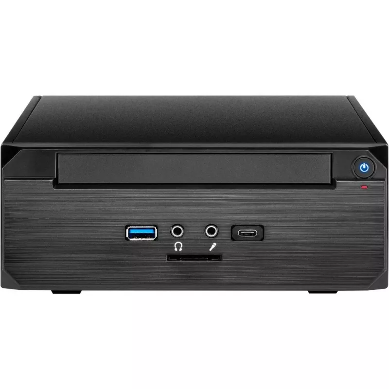 INTER-TECH ITX MW-02 Type C 3.0 iekļauts ārējais USB 3.0 Type C savienotājs iekļauts plāns DVD nodalījums (88881246)