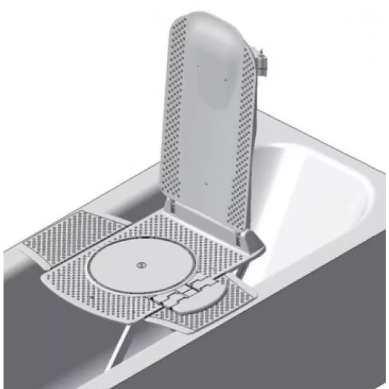 DIETZ Kanjo ECO PLP004 vannas pacēlājs ar polsterējumu — regulējams augstums, 14,4 V baterija, maksimālā lietotāja slodze 140 kg, salokāms, zils