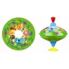Rotējošā bumbiņa Lena Humming top Savvaļas dzīvnieki 16 cm — koka rotējošā rotaļlieta no Lena, 16 cm diametrs