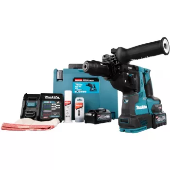 Makita HR004GM201 bezvada triecienurbjmašīna SDS-plus 2,9 džouli 2 uzlādējamas baterijas, lādētājs iekļauts