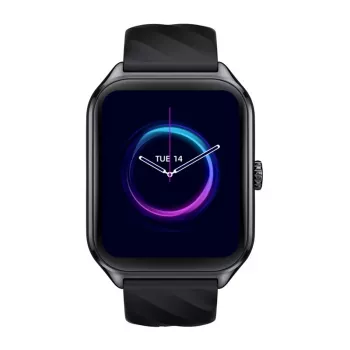 Viedpulkstenis Zeblaze GTS 4 — 1,94 collas (4,93 cm) AMOLED, 466×466 px, skārienjutīgs, Wi‑Fi, silikona siksniņa, melns