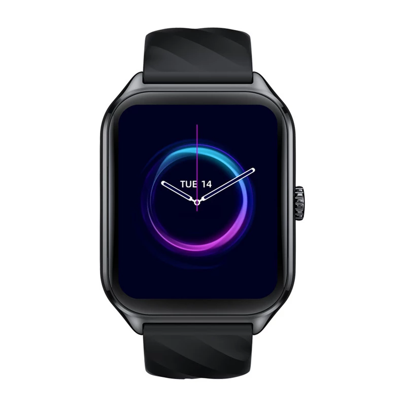 Viedpulkstenis Zeblaze GTS 4 — 1,94 collas (4,93 cm) AMOLED, 466×466 px, skārienjutīgs, Wi‑Fi, silikona siksniņa, melns