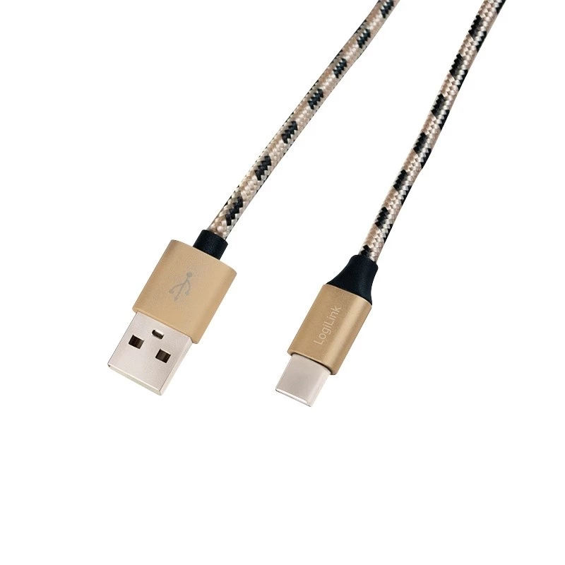 Sinhronizācijas un uzlādes kabelis USB 2.0 AM — USB-C vīrišķais