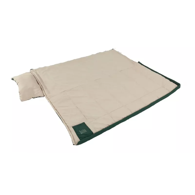 Guļammaiss Outwell Contour Prime pieaugušajiem taisnstūra formas poliesters 850×2200 mm, maksimālais lietotāja augums 190 cm, zaļš