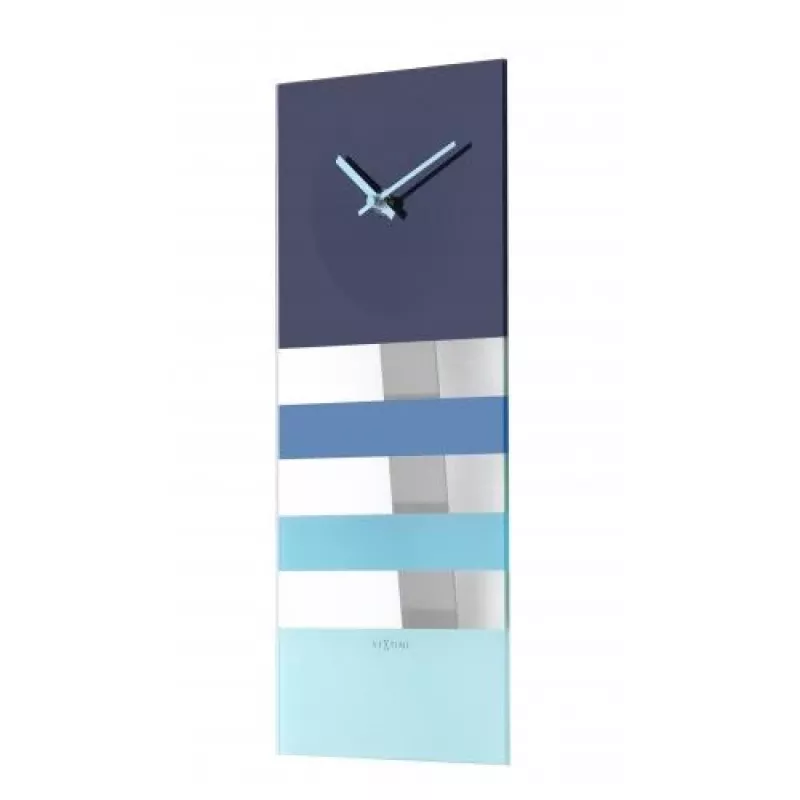 NeXtime klok 2855bl Bold Stripes, 38x19 cm, sienas, zils