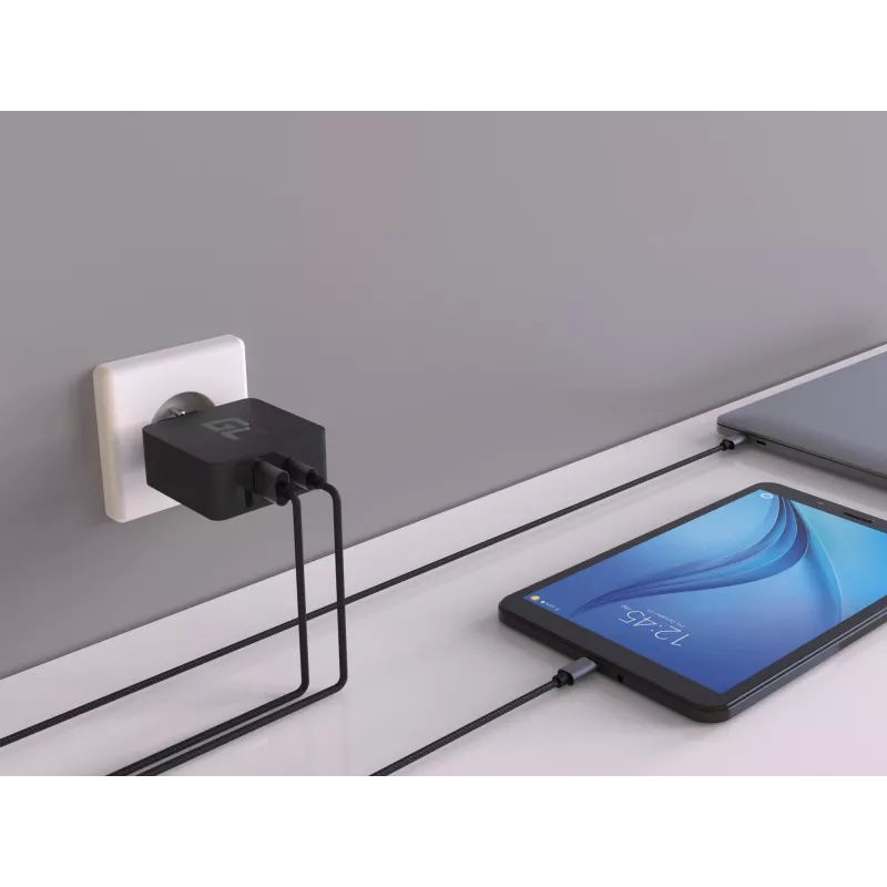 Green Cell CHAR10 mobilās ierīces lādētājs Melns Iekštelpām