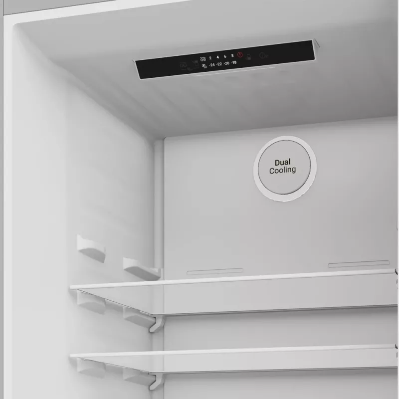 Ledusskapis Indesit INK 25402 S4E | Brīvi stāvošs kombinētais, No Frost, 249 L ledusskapis / 106 L saldētava, A 203,5 cm, energoefektivitātes klase E, 37 dB, sudraba krāsa