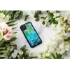 Telefona maciņš iKins iPhone 11 Pro Max — ūdensrožu dizains, melns