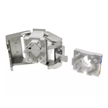 Keystone modulis Alantec MB005-1 plakans nerūsējošā tērauda RJ-45, ligzda, Cat6a, AWG 22/24