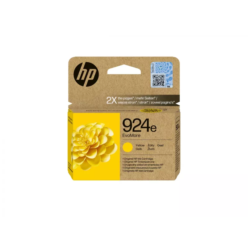 HP 924e EvoMore Yellow oriģinālā tintes kasetne