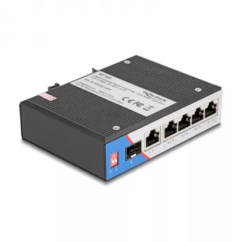 Tīkla slēdzis DELOCK 80164 4 portu Gigabit PoE ar 1 augšupsaites RJ45 portu
