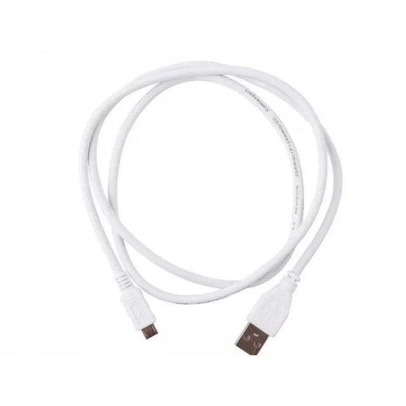 Gembird Cablexpert - USB kabelis - Micro-USB B tips (M) uz USB (M) - 1 M - Formēts - Balts (CCP-MUSB2-AMBM-W-1M)