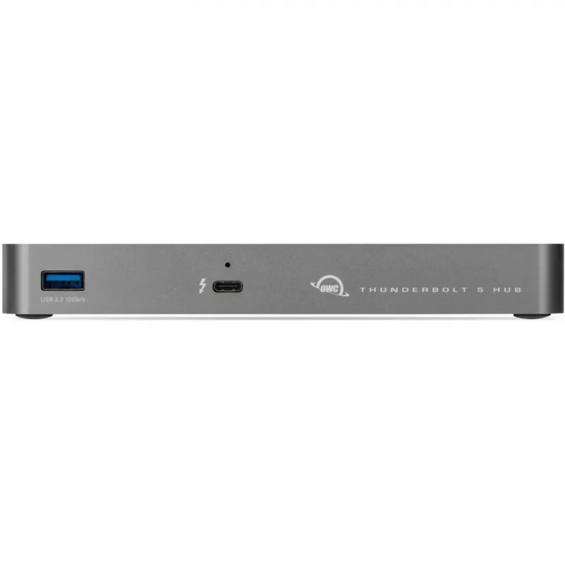 Thunderbolt 5 centrmezgls, dokstacija pelēka/melna, Thunderbolt 5, USB-A