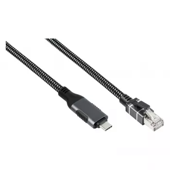 Good Connections Ethernet-kabelis USB-C RJ45, antracīta, 5,0 m