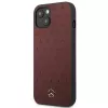 Mercedes MEHCP13SPSQRE iPhone 13 mini 5,4 sarkans/sarkans cietais vāciņš Ādas zvaigžņu raksts