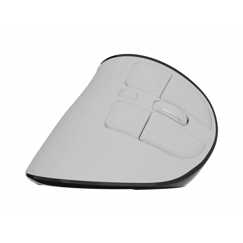Bezvadu vertikālā pele NATEC Euphoniе Pro Bluetooth 5.0, 4000 DPI, Programmējama, Klusa, Balta