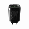 Lādētājs CANYON OnCharge 65RC ar iebūvētu USB-C vadu, 65W, 1x PD, 1x QC, ES kontaktdakša, melns