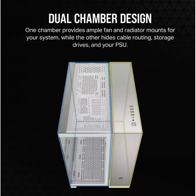 Corsair CC-9011285-WW datora korpuss Midi Tower pelēks, balts