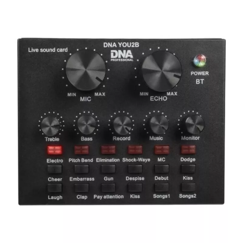Mikrofona komplekts Bitmat DNA YOU2B — mikrofons, audio saskarne, statīvs un kabeļi