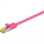 Tīkla kabelis Goobay RJ-45 CAT7 2m fuksīna S/FTP