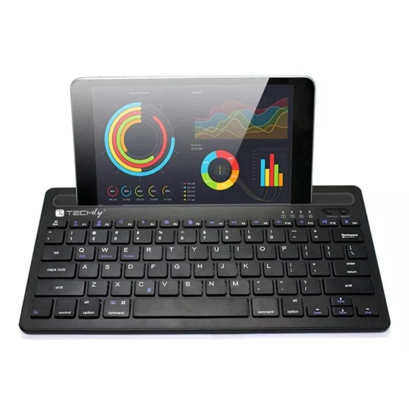 Techly ICTBK102U tastatūra Universāla Bluetooth QWERTY angļu melna